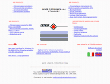 Tablet Screenshot of deneb.electronics.it